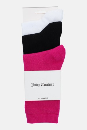 Juicy Couture 3 Pack Flag Label Sock Multicolor | JC-SN652323