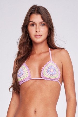 Juicy Couture Capittana Cuba Bikini Top Lilla | JC-SN651850