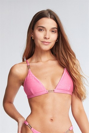 Juicy Couture Capittana Dalia Bikini Top Fuchsia | JC-SN651857