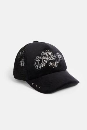 Juicy Couture Diamante Scatter Trucker Cap Svarte | JC-SN652326