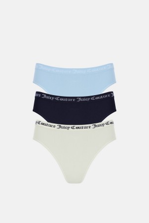 Juicy Couture Flate Knit Seamless Mid-rise Brief Pack X3 Multicolor | JC-SN652233