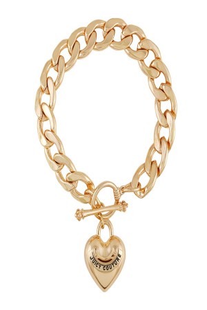 Juicy Couture Heart Pendant Bracelet Gull | JC-SN651892