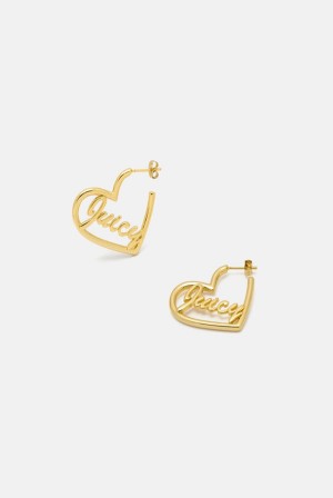 Juicy Couture Heart Shape Earrings Gull | JC-SN652378