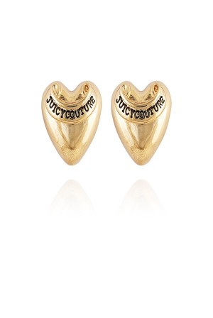 Juicy Couture Heart Stud Earrings Gull | JC-SN651896