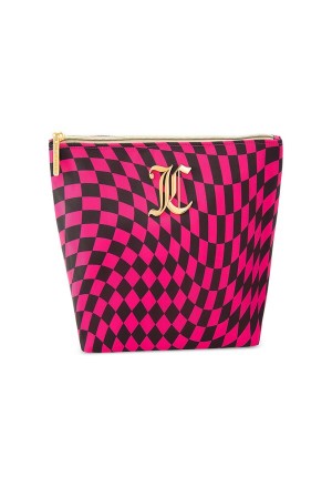 Juicy Couture Monogram Makeup Pouch Rosa | JC-SN651911