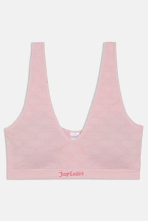 Juicy Couture Pack Of 2 Monogram Seamless Bras Svarte | JC-SN652283