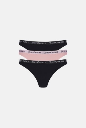 Juicy Couture Pack Of 3 Blonder Trim Briefs Multicolor | JC-SN652240