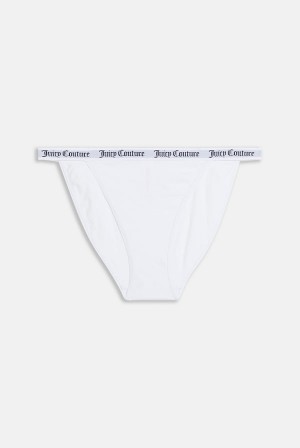 Juicy Couture Pack Of 3 Bomull Branded Waistband Briefs Svarte | JC-SN652270