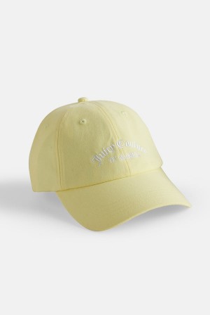 Juicy Couture Recycled Bomull Baseball Cap Gul | JC-SN652338