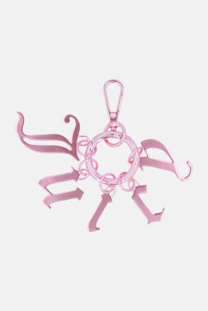 Juicy Couture Shiny Charm Key Fob Rosa | JC-SN652314