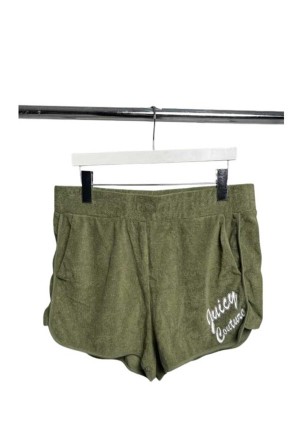 Juicy Couture Terry Logo Retro Shorts—rejuiced Grønn | JC-SN651808