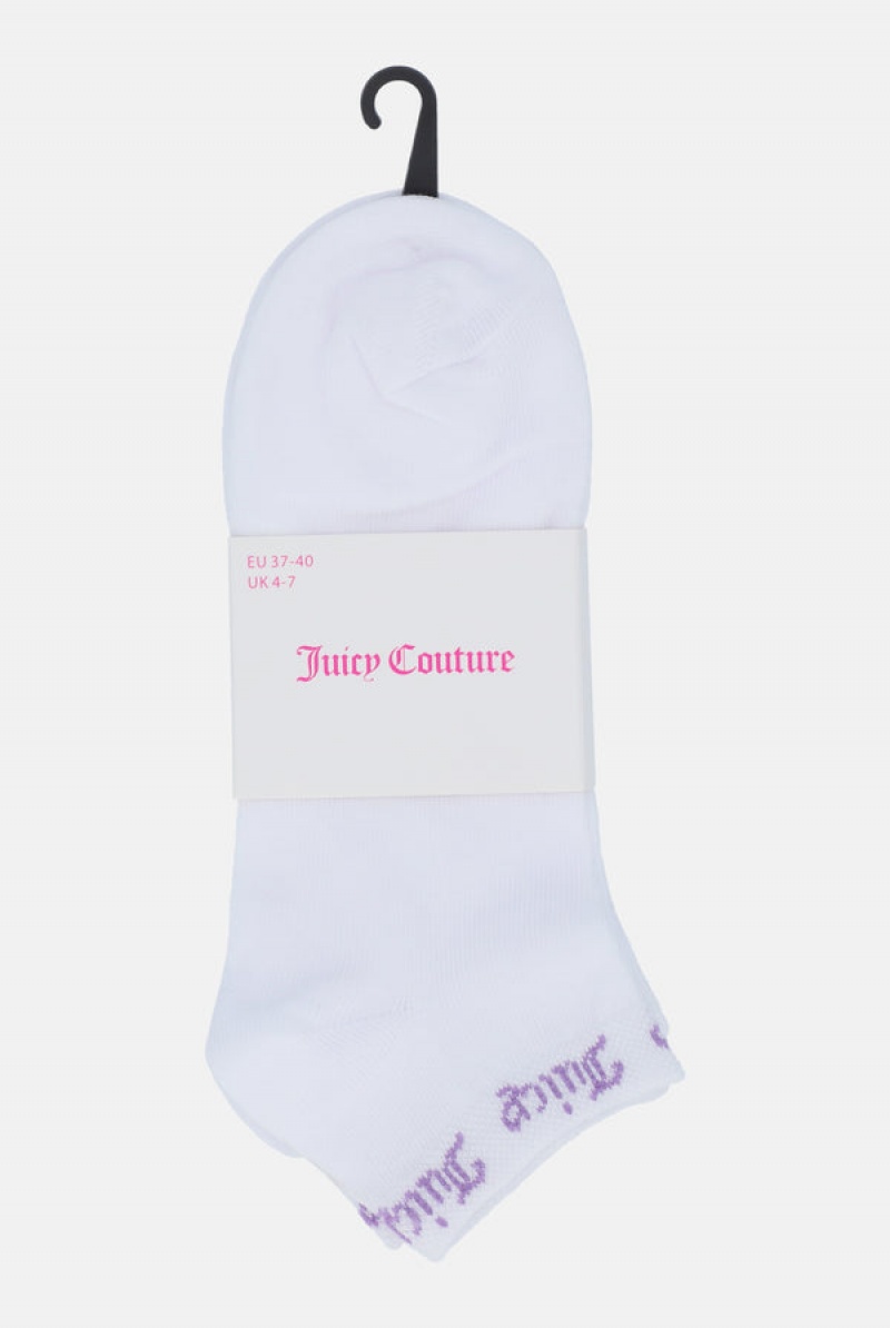 Juicy Couture 3 Pack Top Logo Trainer Liners 3 Pack Multicolor | JC-SN652320