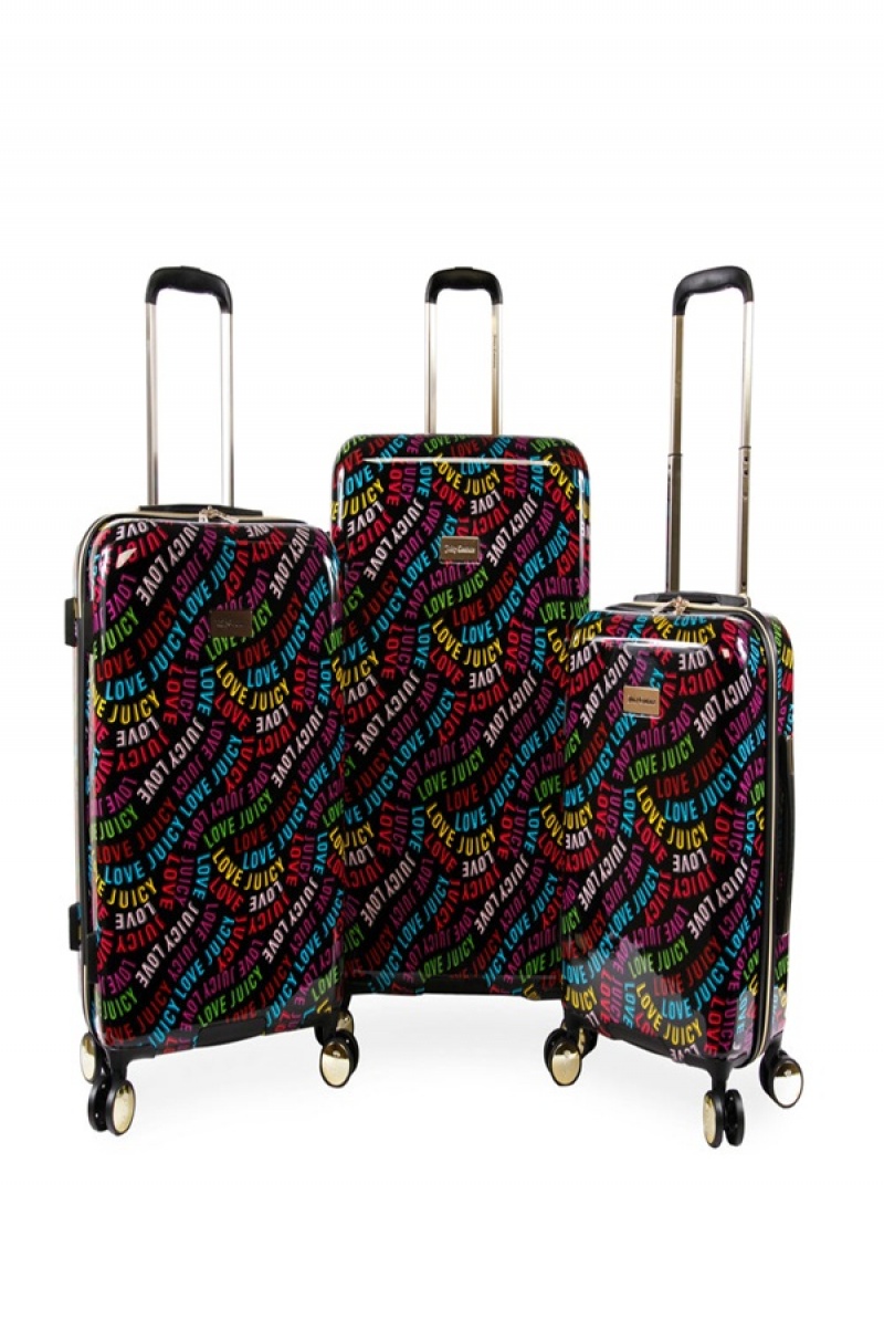 Juicy Couture 3-piece Hardside Spinner Luggage Set Multicolor | JC-SN651916