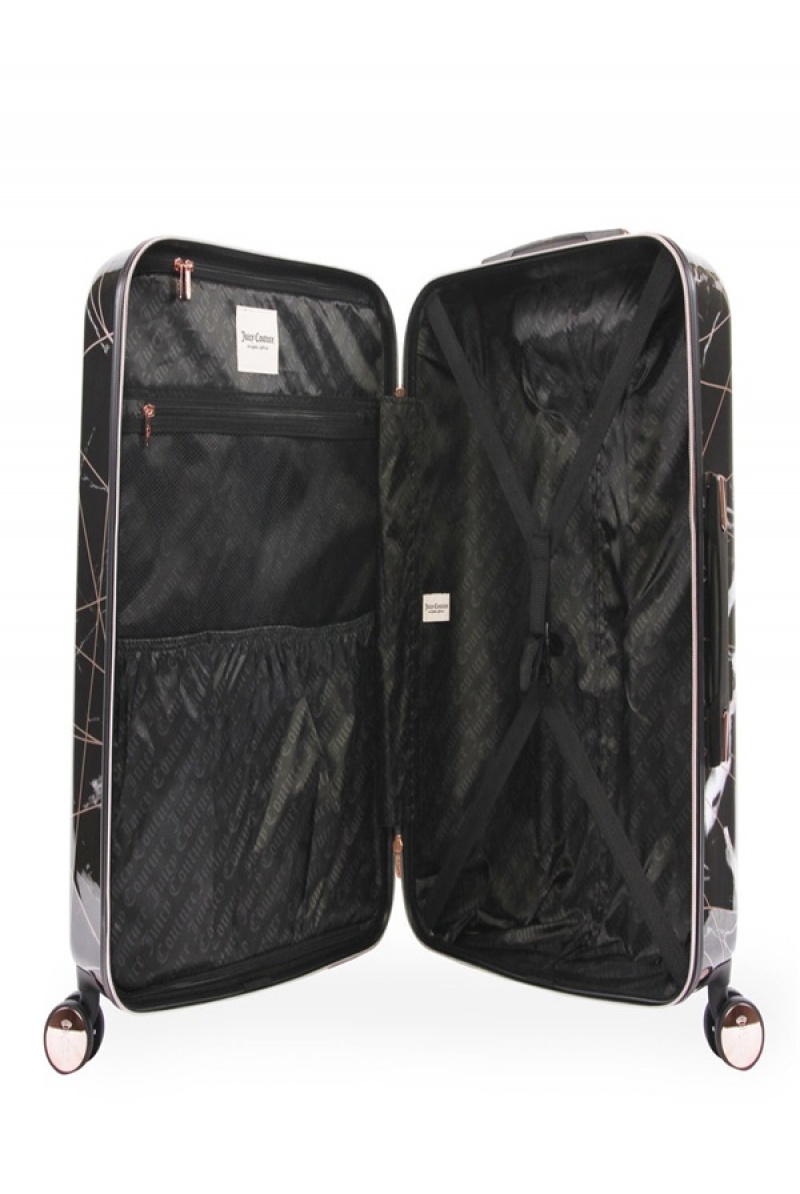 Juicy Couture 3-piece Hardside Spinner Luggage Set Svarte | JC-SN651918