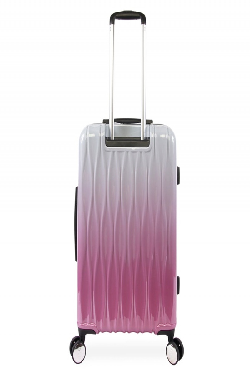 Juicy Couture 3-piece Hardside Spinner Luggage Set Sølv Fuchsia | JC-SN651919