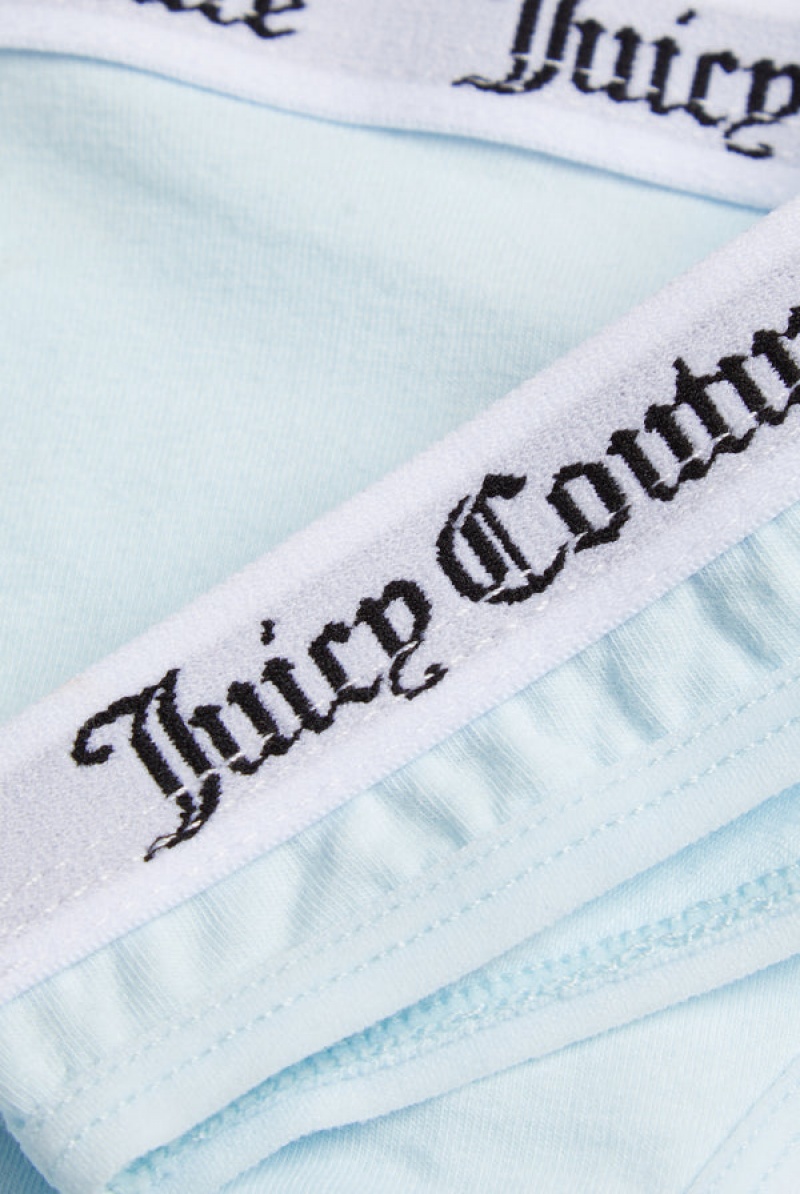 Juicy Couture Bomull Branded Thong Turkis | JC-SN652258