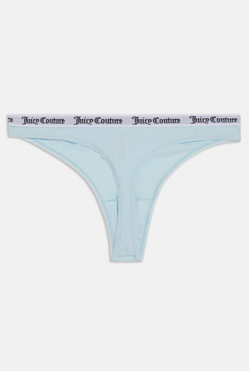 Juicy Couture Bomull Branded Thong Turkis | JC-SN652258