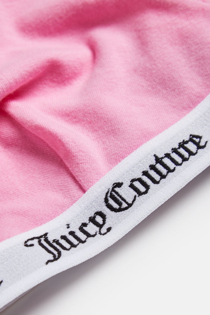 Juicy Couture Bomull Triangle Bra Rosa | JC-SN652249