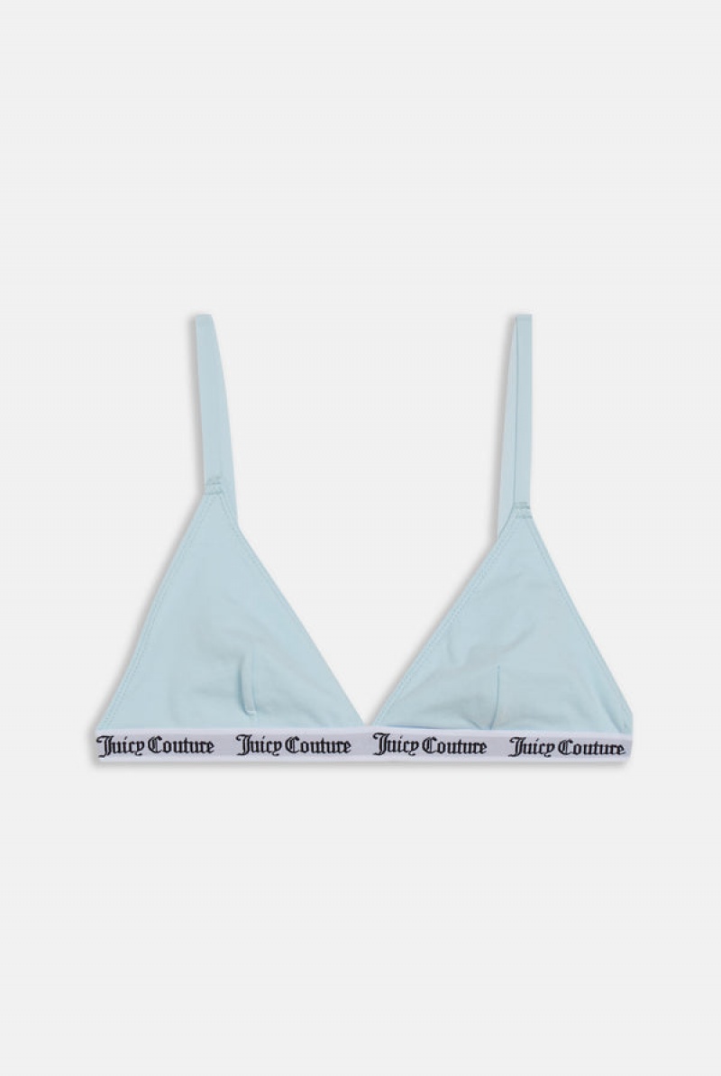 Juicy Couture Bomull Triangle Bra Turkis | JC-SN652250