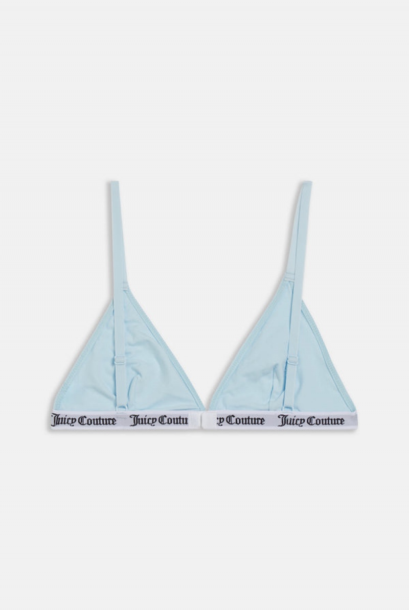 Juicy Couture Bomull Triangle Bra Turkis | JC-SN652250