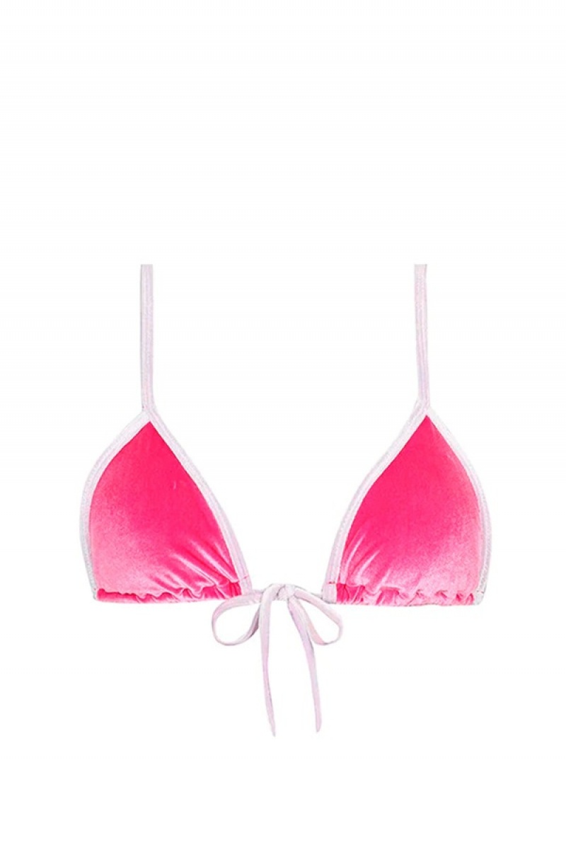 Juicy Couture Capittana April Bikini Top Fuchsia | JC-SN651859