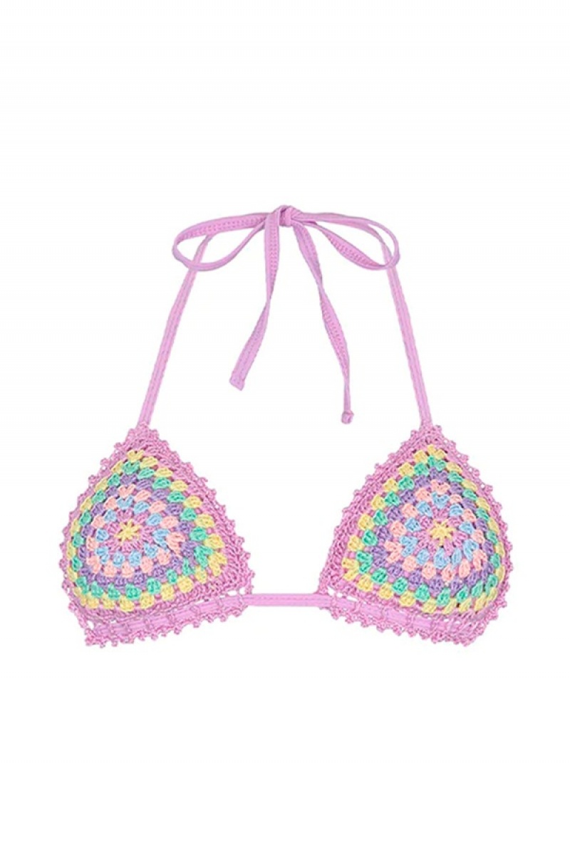 Juicy Couture Capittana Cuba Bikini Top Lilla | JC-SN651850