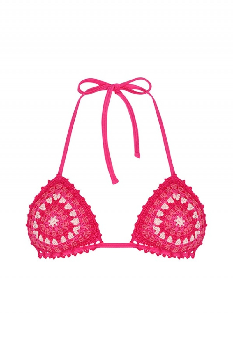 Juicy Couture Capittana Cuba Bikini Top Rosa | JC-SN651852