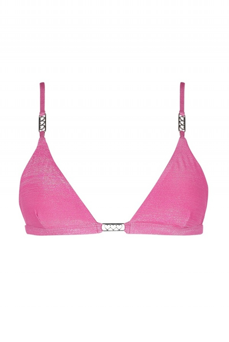 Juicy Couture Capittana Dalia Bikini Top Fuchsia | JC-SN651857