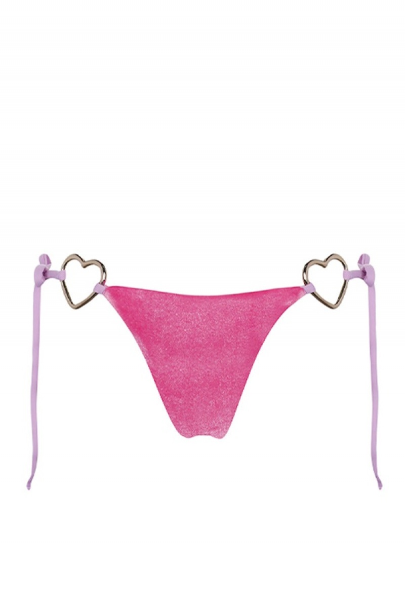 Juicy Couture Capittana Monica Bikini Bottom Fuchsia | JC-SN651879