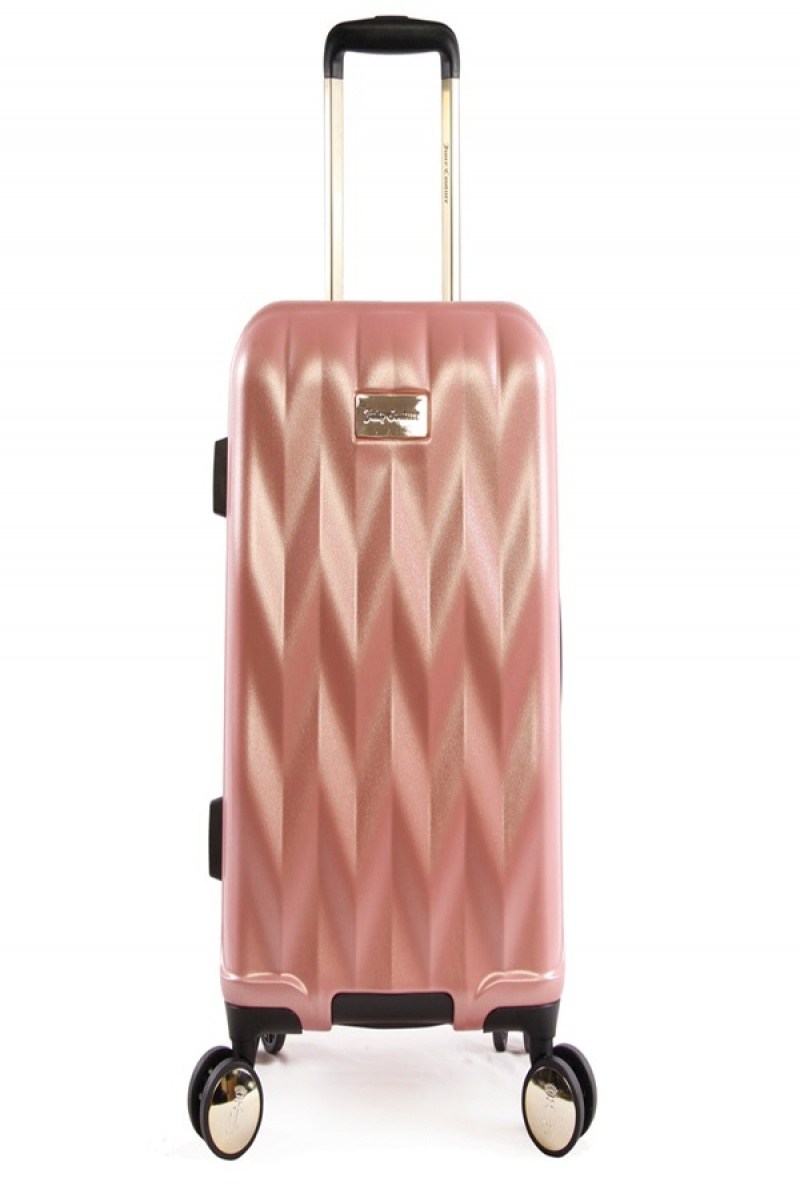 Juicy Couture Carry-on Hardside Spinner Luggage Rosa Gull | JC-SN651922