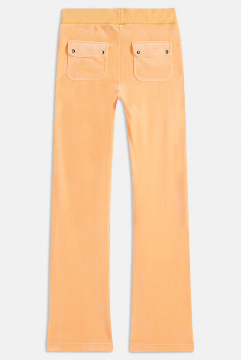 Juicy Couture Classic Velour Del Ray Pocketed Bottoms Oransje | JC-SN651981