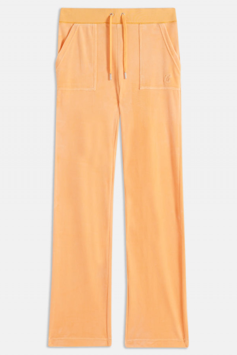 Juicy Couture Classic Velour Del Ray Pocketed Bottoms Oransje | JC-SN651981