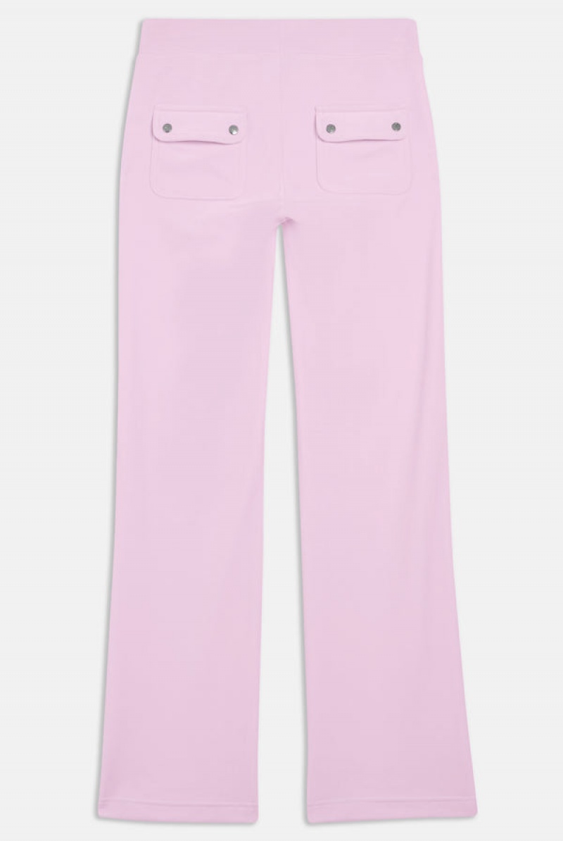 Juicy Couture Classic Velour Del Ray Pocketed Bottoms Rosa | JC-SN652023