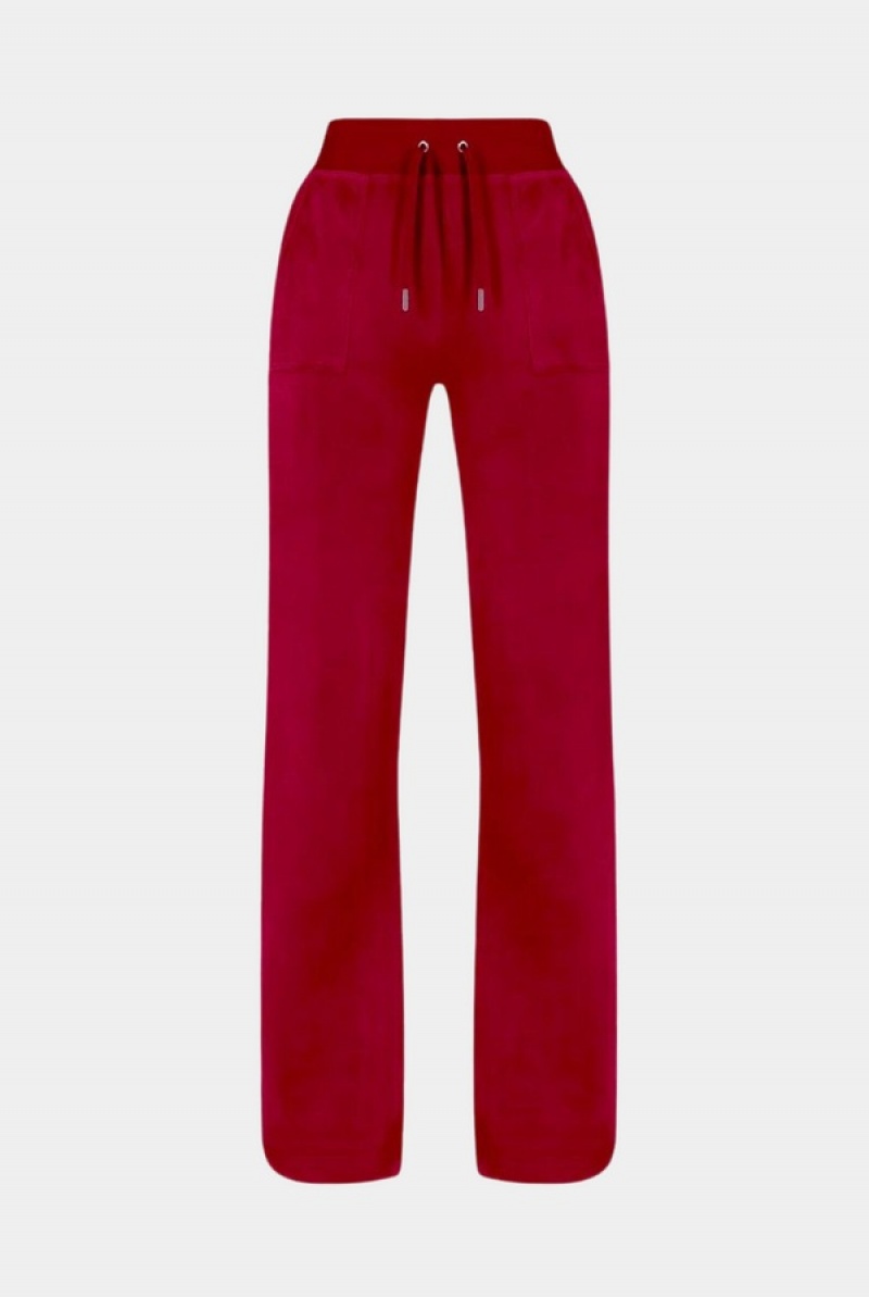 Juicy Couture Classic Velour Del Ray Pocketed Bottoms Rosa | JC-SN652052