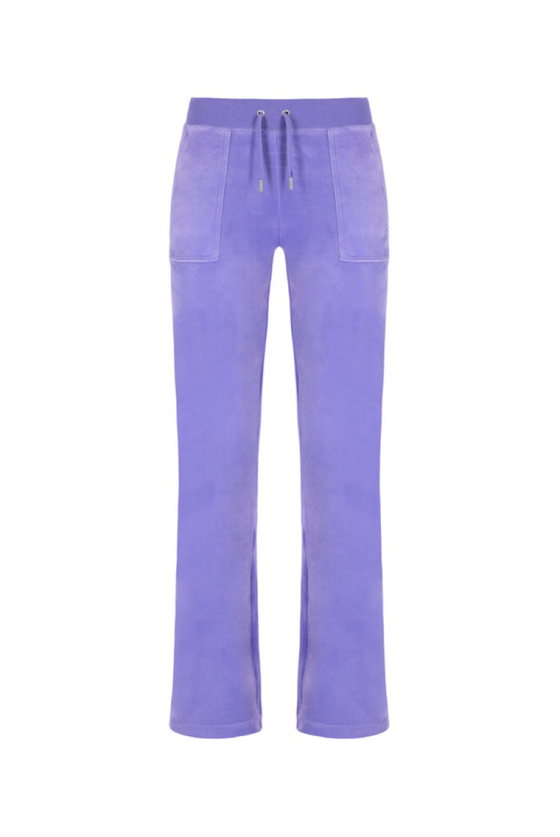 Juicy Couture Classic Velour Del Ray Pocketed Bottoms Lilla | JC-SN652063