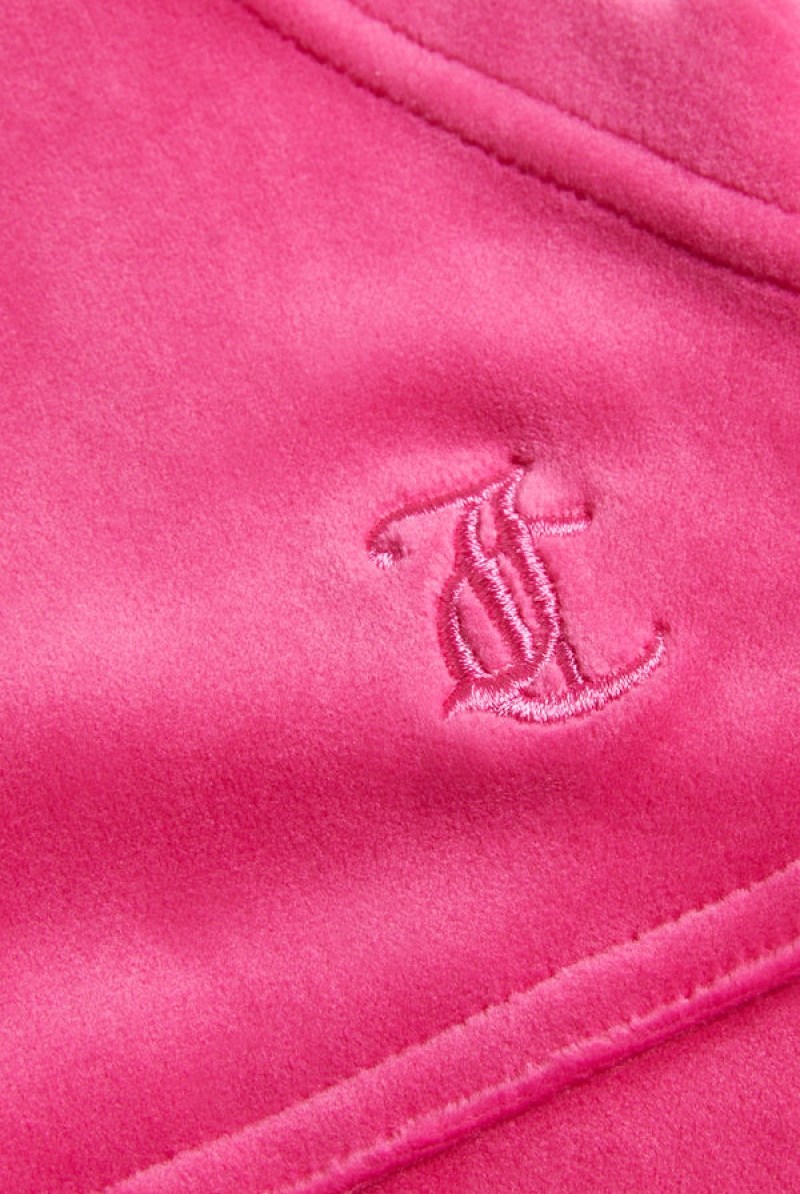 Juicy Couture Classic Velour Del Ray Pocketed Bottoms Rosa | JC-SN652107