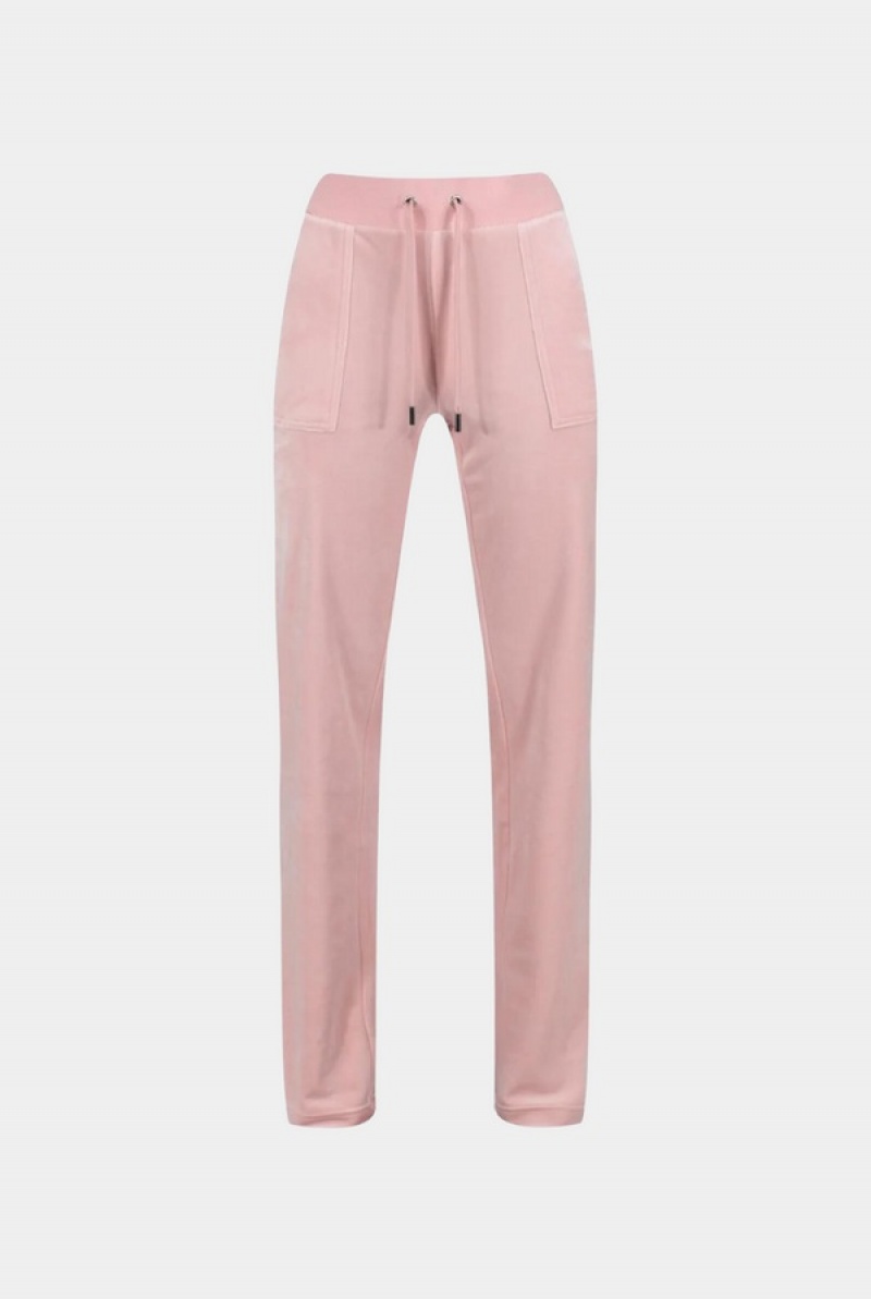 Juicy Couture Classic Velour Del Ray Pocketed Bottoms Rosa | JC-SN652129