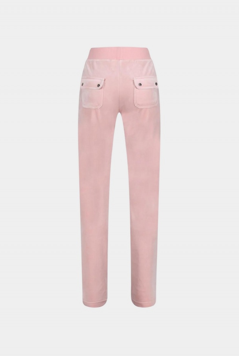 Juicy Couture Classic Velour Del Ray Pocketed Bottoms Rosa | JC-SN652129