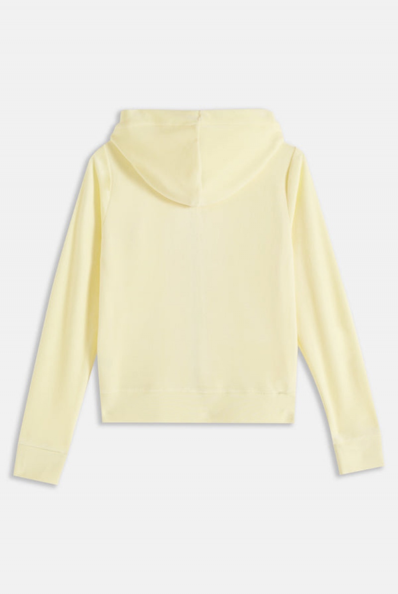 Juicy Couture Classic Velour Robertson Hoodie Gul | JC-SN651971