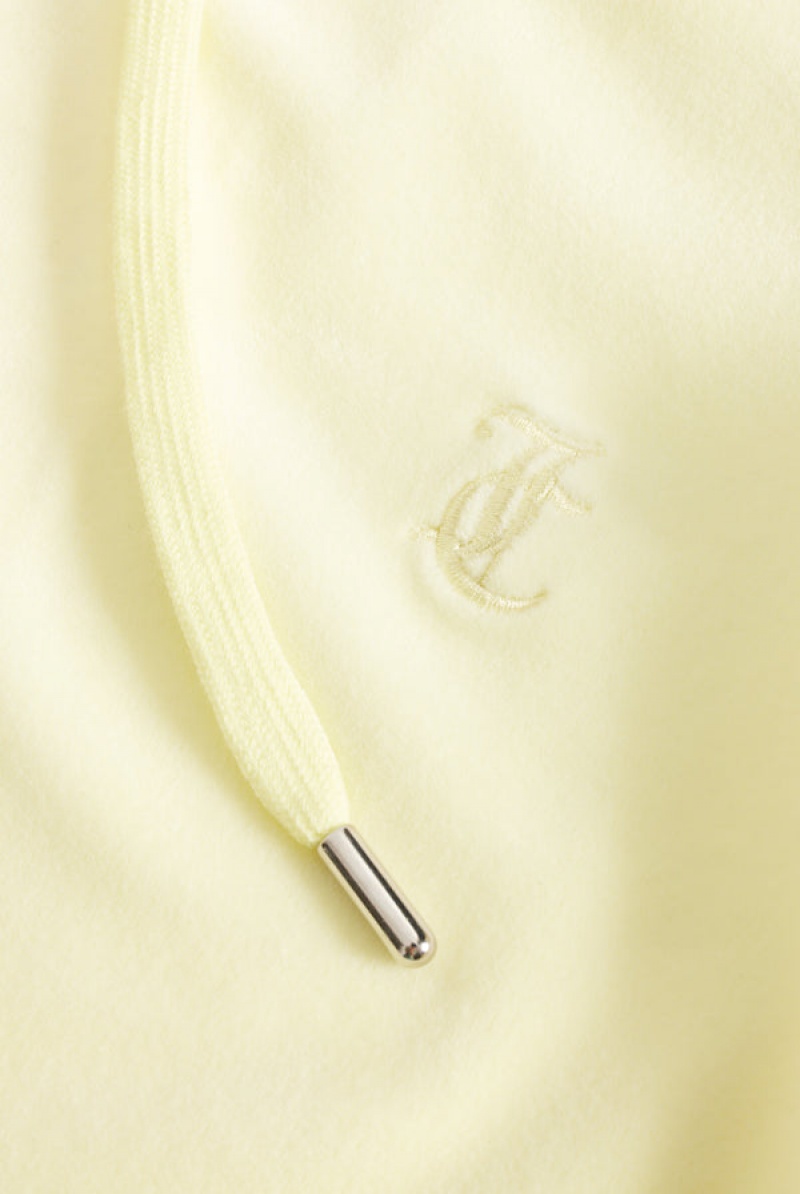 Juicy Couture Classic Velour Robertson Hoodie Gul | JC-SN651971