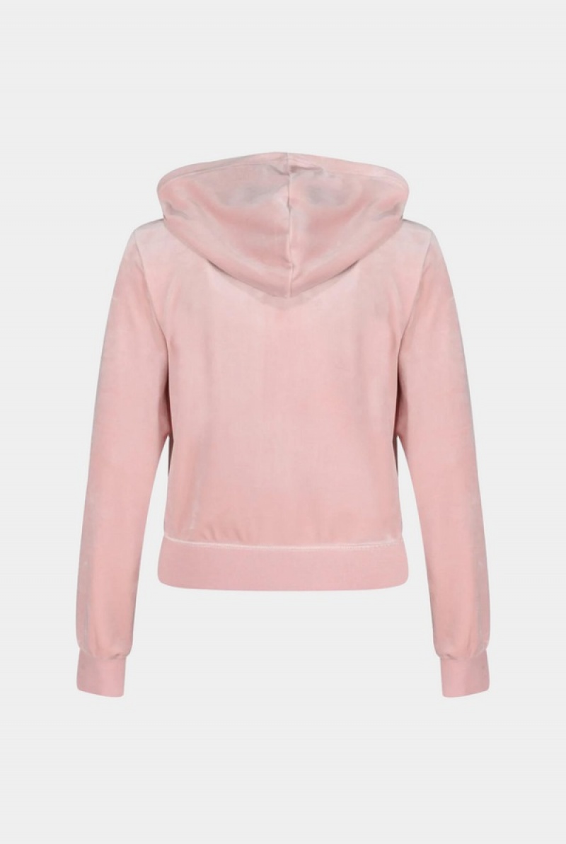 Juicy Couture Classic Velour Robertson Hoodie Rosa | JC-SN652130