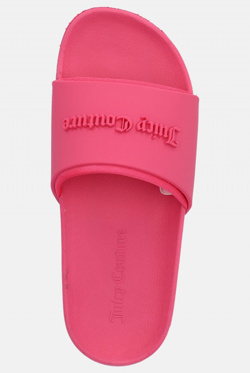 Juicy Couture Embossed Sliders Rosa | JC-SN652176