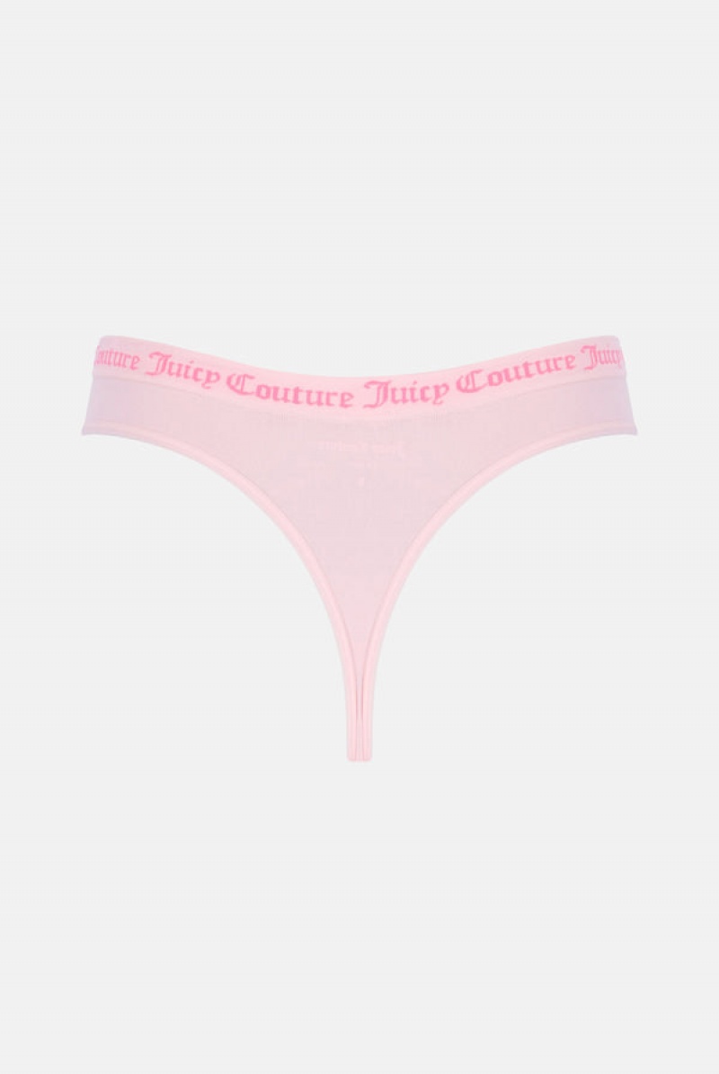 Juicy Couture Flate Knit Seamless Thong Pack X3 Multicolor | JC-SN652234