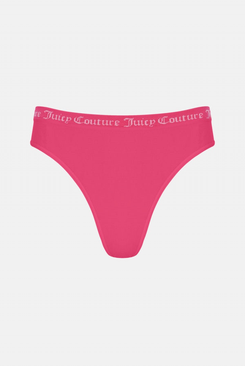 Juicy Couture Flate Knit Seamless Thong Pack X3 Multicolor | JC-SN652234