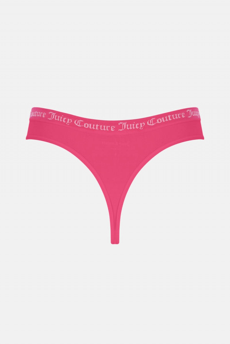 Juicy Couture Flate Knit Seamless Thong Pack X3 Multicolor | JC-SN652234