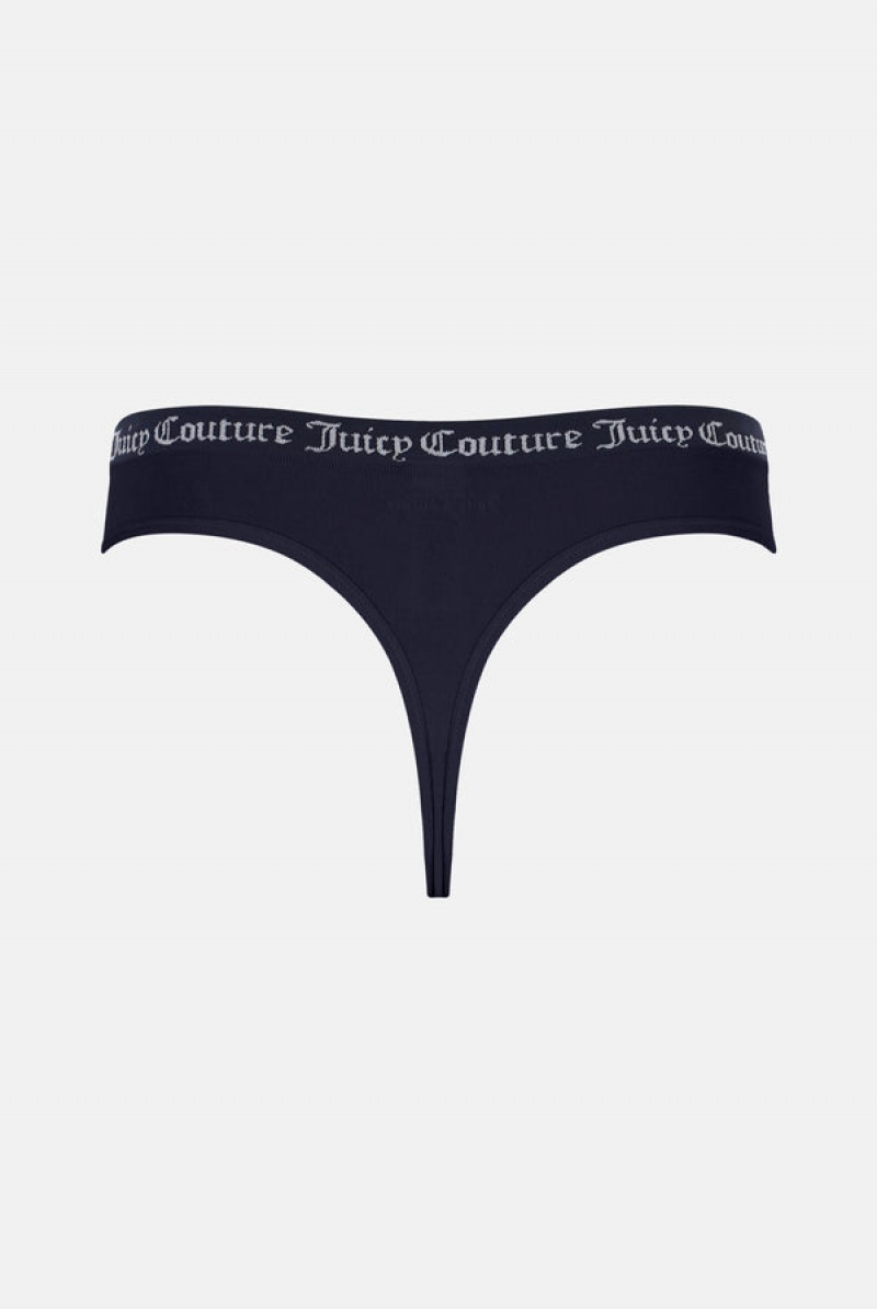 Juicy Couture Flate Knit Seamless Thong Pack X3 Multicolor | JC-SN652235