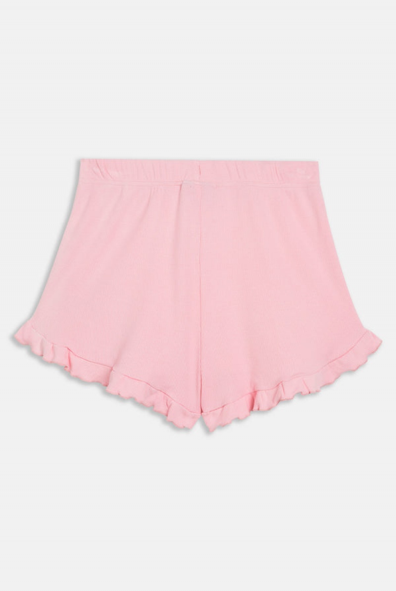 Juicy Couture Heart Frilled Sleep Shorts Rosa | JC-SN652268