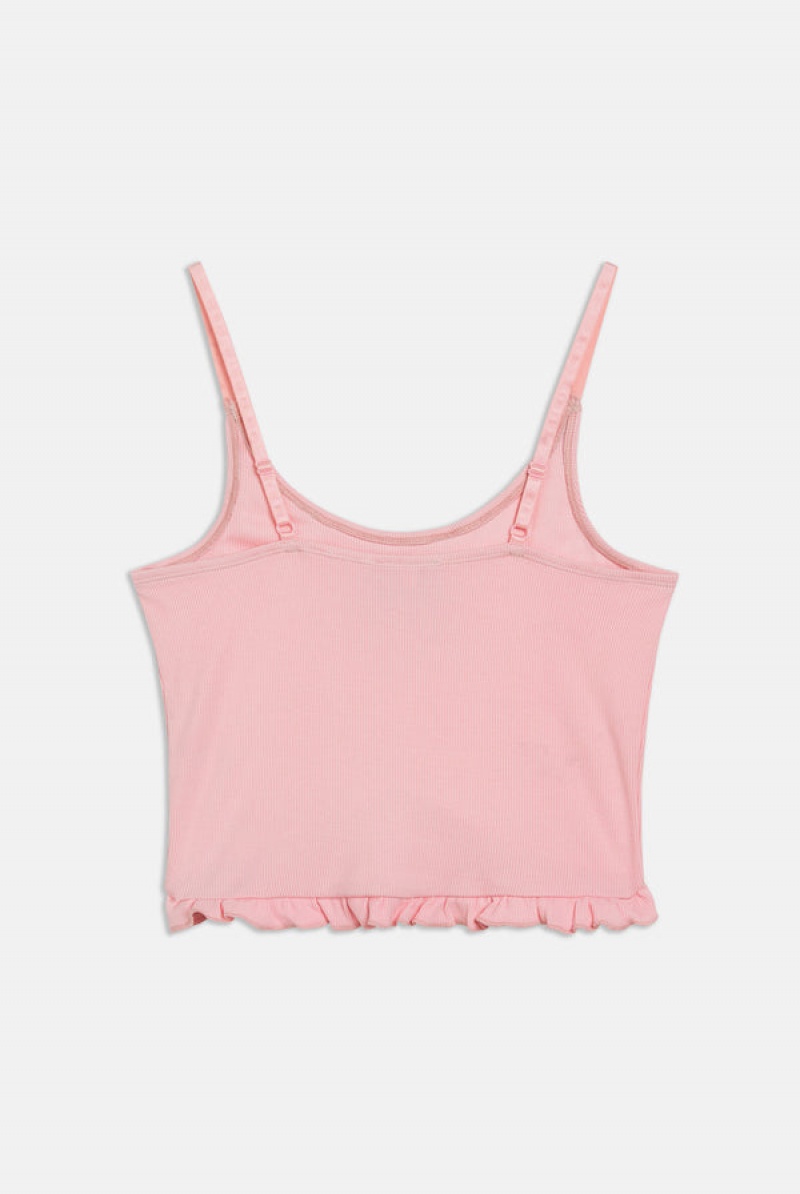 Juicy Couture Heart Frilled Sleep Vest Rosa | JC-SN652269