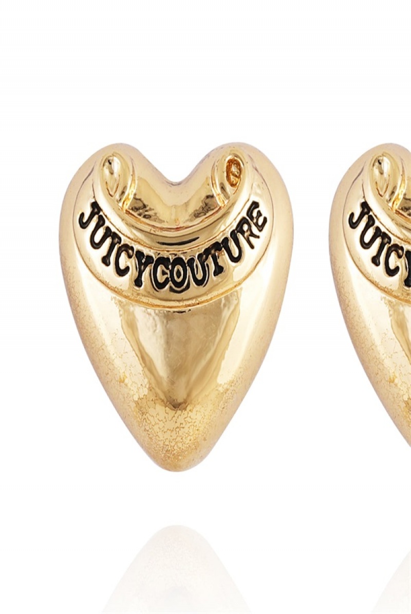 Juicy Couture Heart Stud Earrings Gull | JC-SN651896