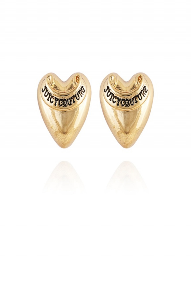 Juicy Couture Heart Stud Earrings Gull | JC-SN651896